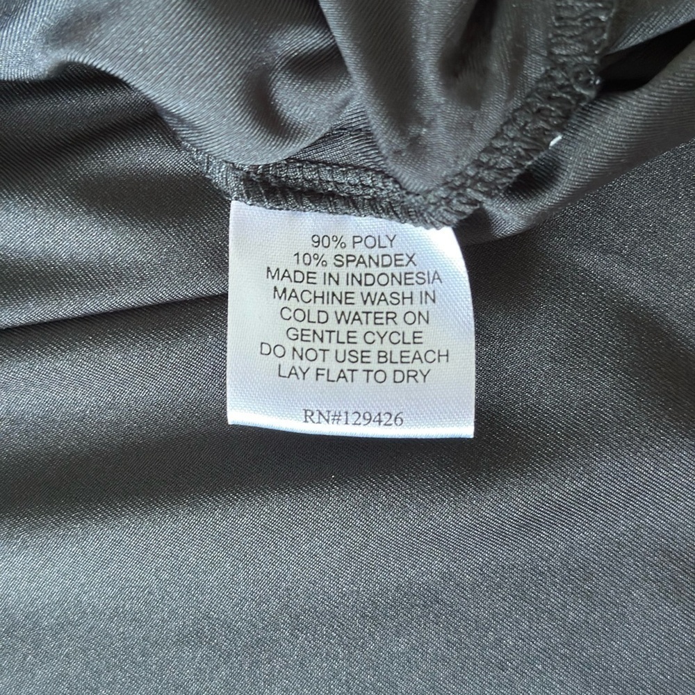 La Mer Luxe Women’s Square Neck Black 3/4 Slv Tie Waist Top Buttery Soft Small - Picture 6 of 7